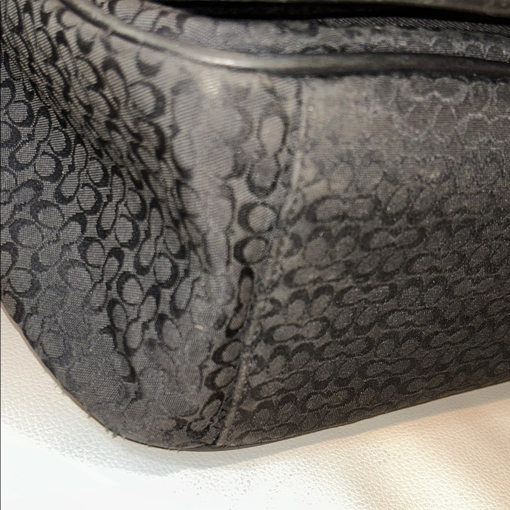 Coach Signature Hudson Laptop Black Men's Messenger Bag - Picture 15 of 16